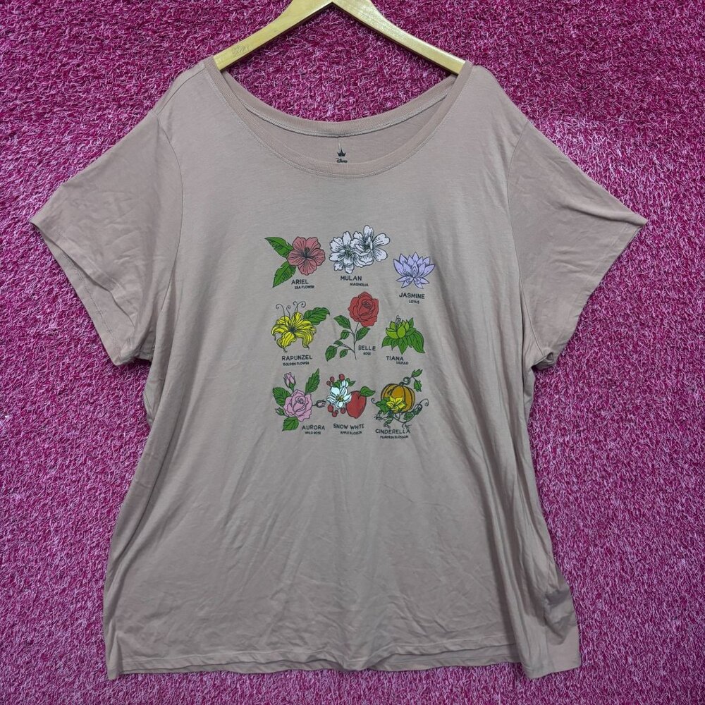 Disney Princess Flower women’s plus size T-shirt 6